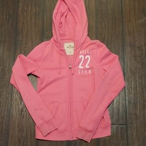 Hollister zip up hooded sweatshirt